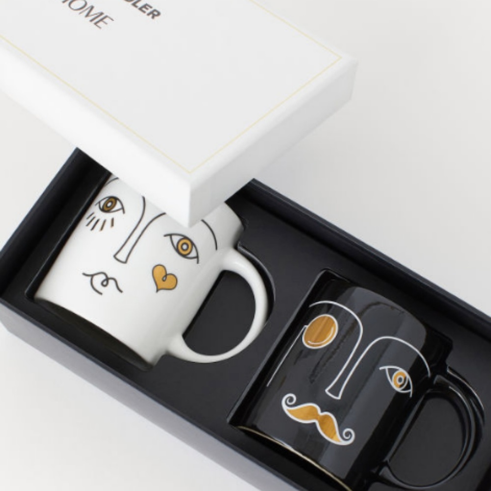 JONATHAN ADLER x H&M HOME 2-pack Porcelain Mugs